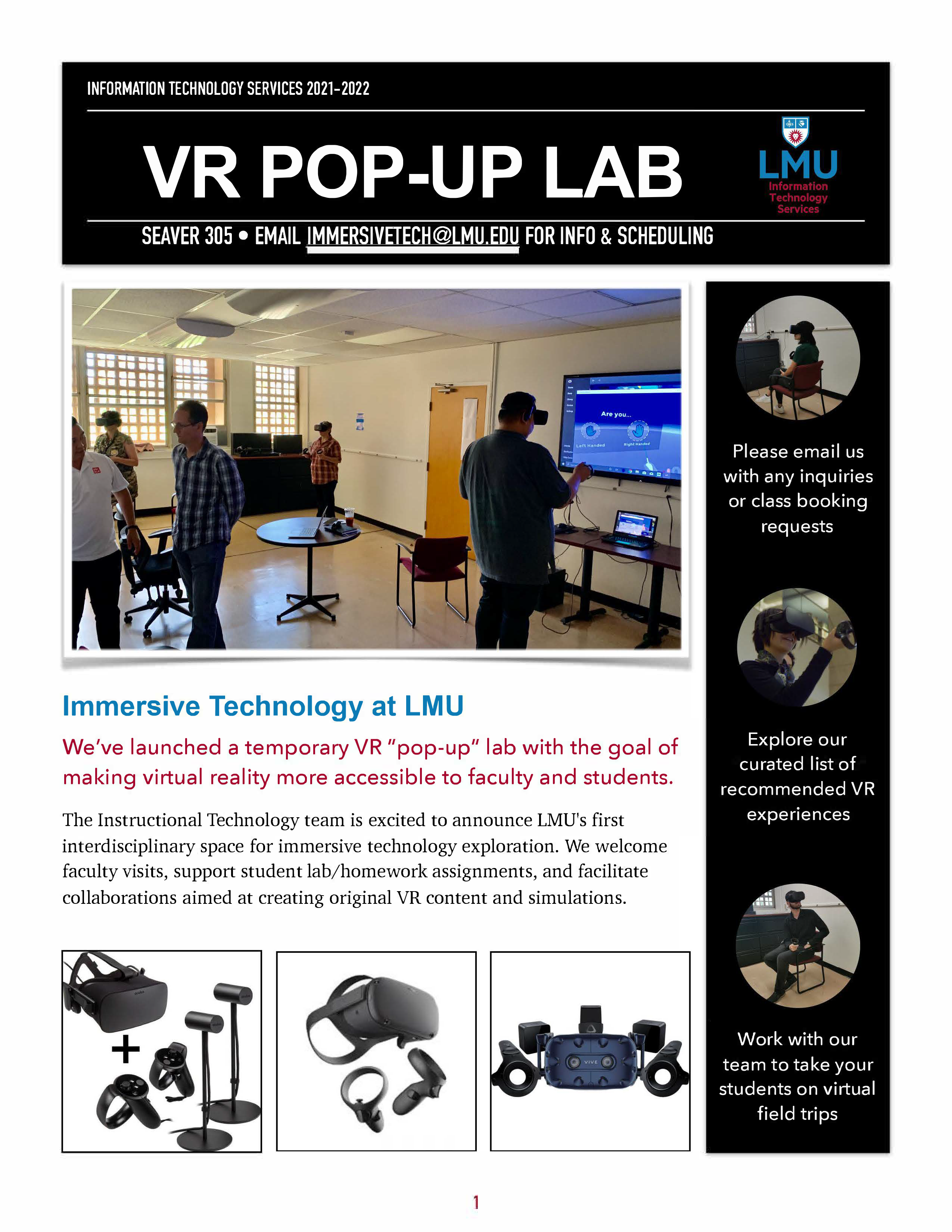 LMU VR Lab Image 1